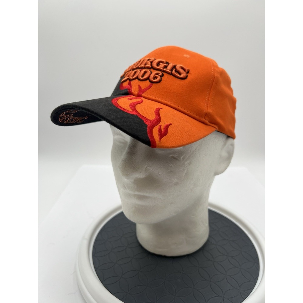 Sturgis 2006 Motor Classic Legends Flame Baseball Cap Hat SMC Orange Black NWT